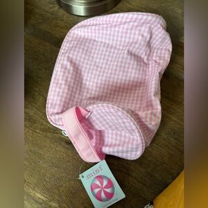 Mint sweet things pink/white gingham kids travel pouch